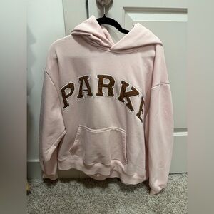 Parke XXL Rose + Mocha Varsity Hoodie . 🥥⚡️